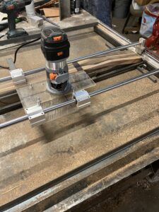 Resonator guitar neck process. About to shape neck profile