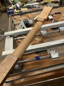Guitar neck process. Neck profile