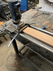 Guitar neck process. Shaping the fingerboard radius