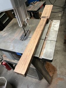 Guitar neck process. Pre profile shaping