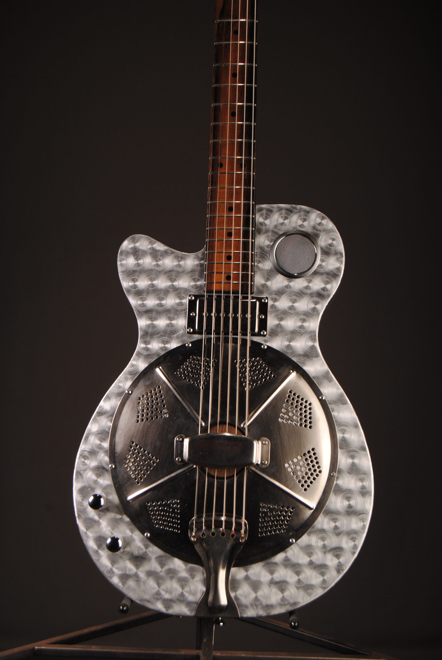 Mercury Lab Guitars "leftie" Resolution with spun aluminum finish