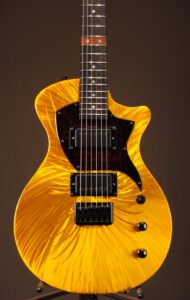 Mercury Lab Guitars Ultra Vox gold shimmer burst finish