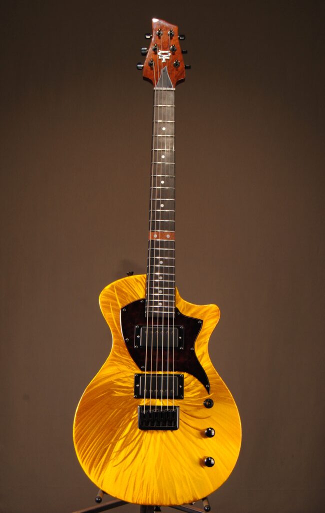Mercury Lab Guitars Ultravox Gold shimmer burst.