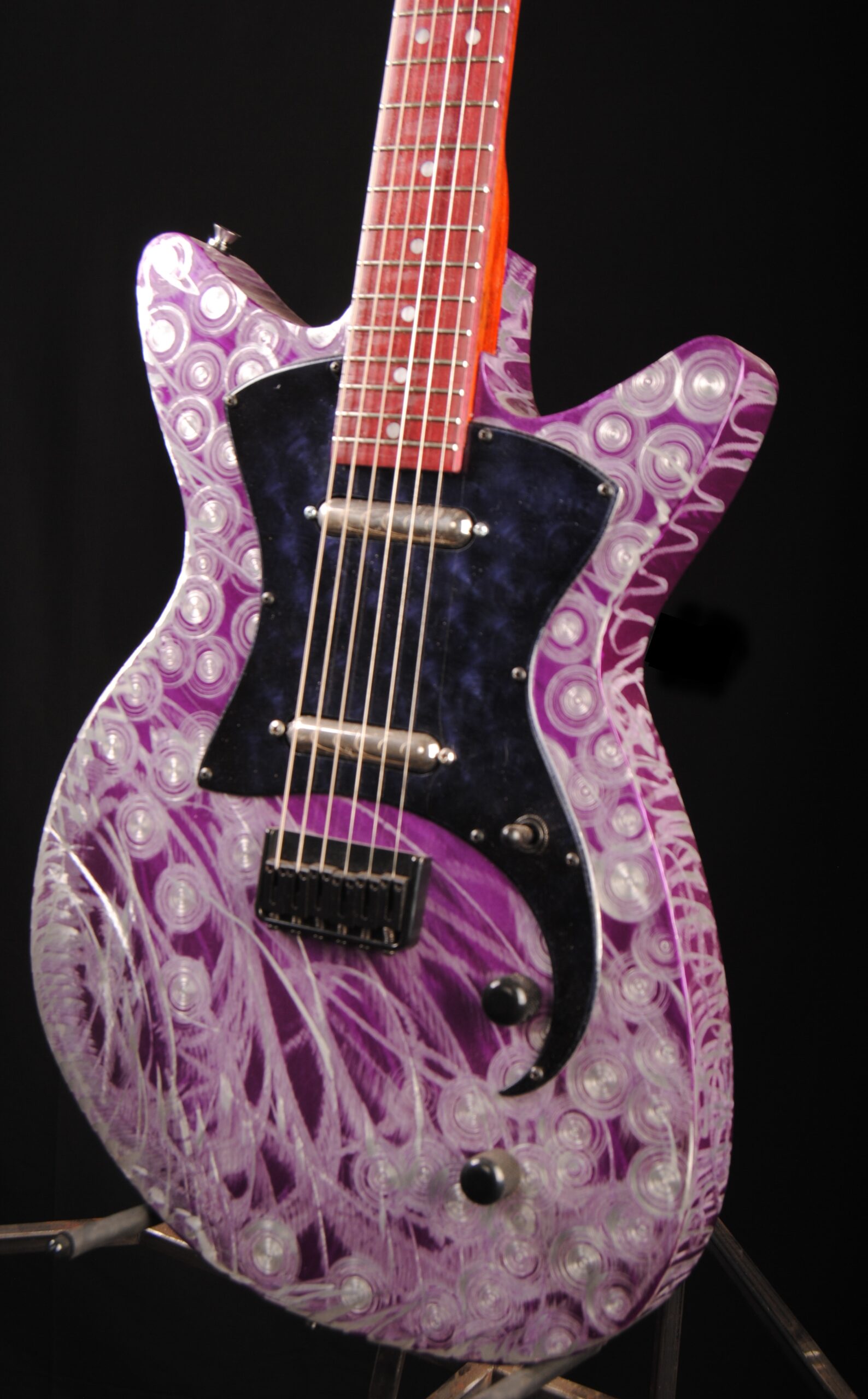 Mercury Lab Guitars Ultra Glide Custom. Purple artistic finish