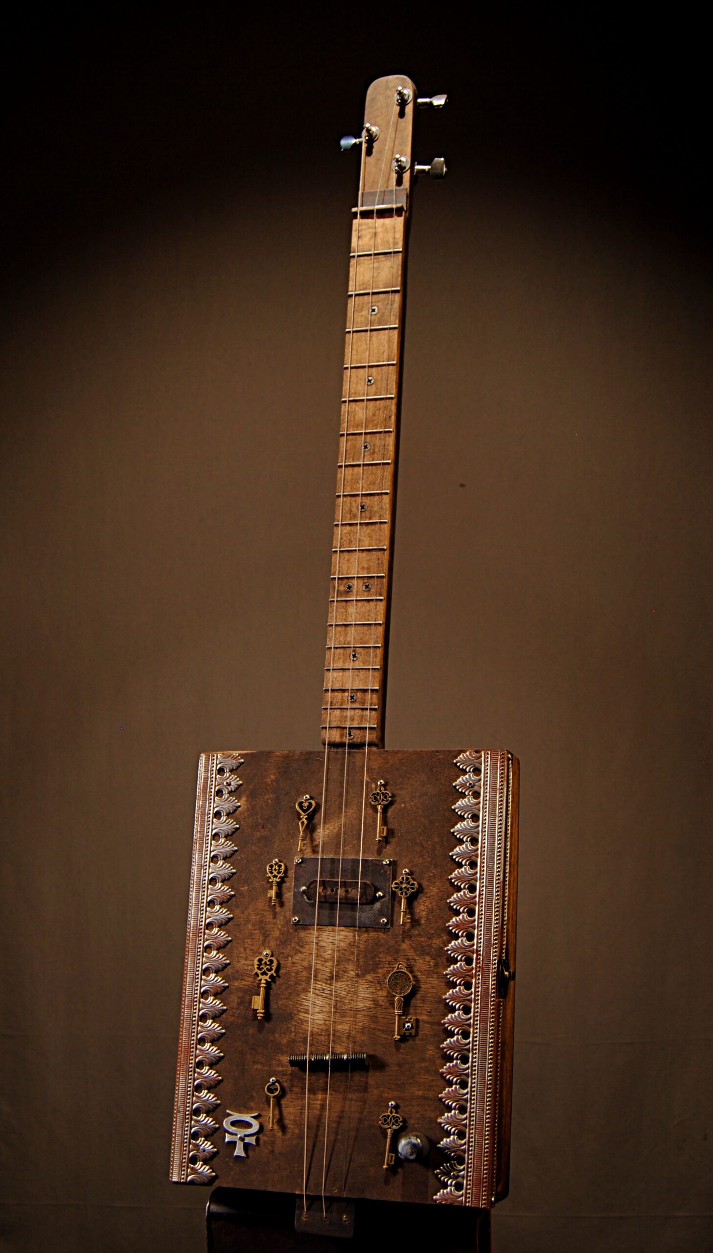 Keys Cigar Box Guitar View 2